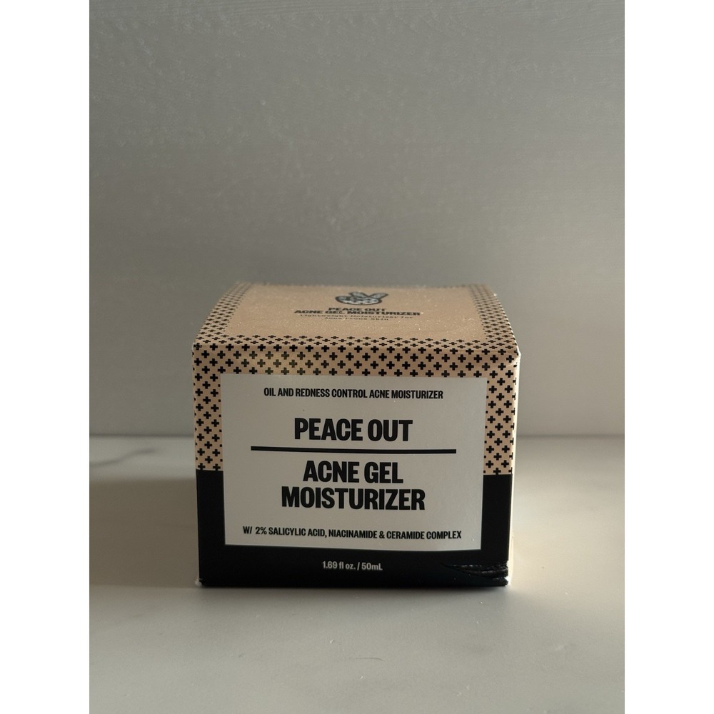 PEACE OUT Skincare Acne Gel Moisturizer 2% Salicylic Acid 1.69 Fl Oz / 50ml